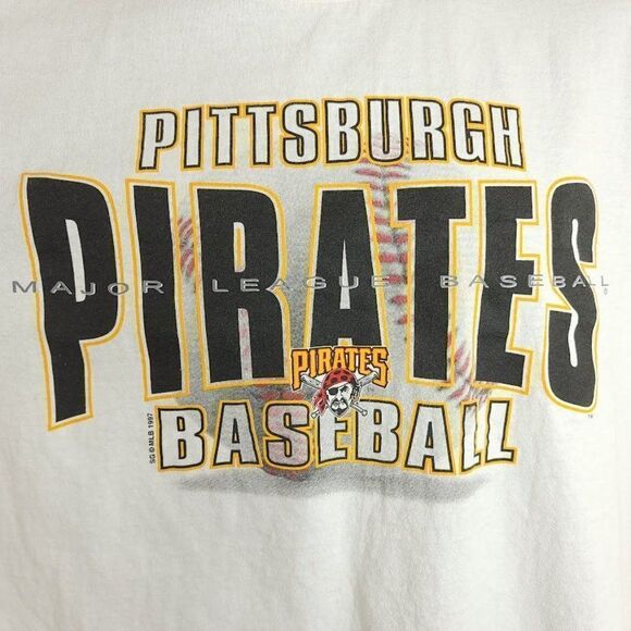 Pittsburgh Pirates Starter T Shirt Vintage 90s MLB Baseball Made In USA Mens - Picture 2 of 8